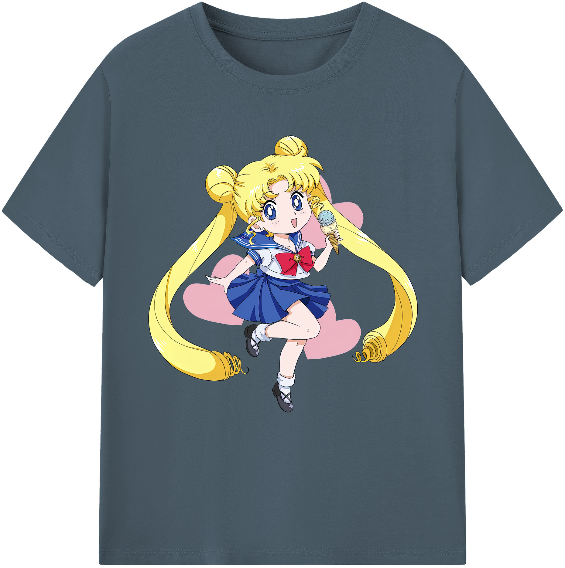 （画像用） 美少女戦士セーラームーン 愛野 美奈子 あいの みなこ Sailor Moon Aino Minako 綿100％半袖Tシャツ（フロントプリント）